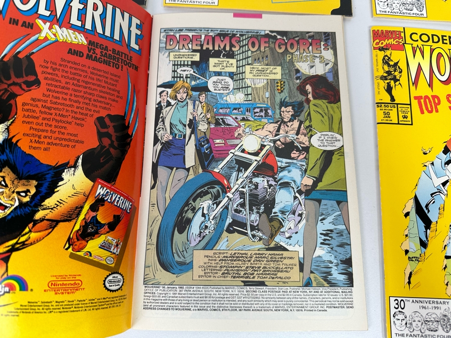 Six Wolverine #50 Comic Books Ready To Be Graded 1992 [Photo 5]