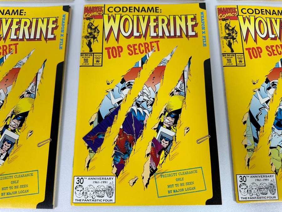 Six Wolverine #50 Comic Books Ready To Be Graded 1992 [Photo 3]