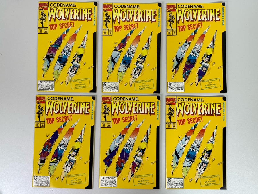 Six Wolverine #50 Comic Books Ready To Be Graded 1992 [Photo 2]