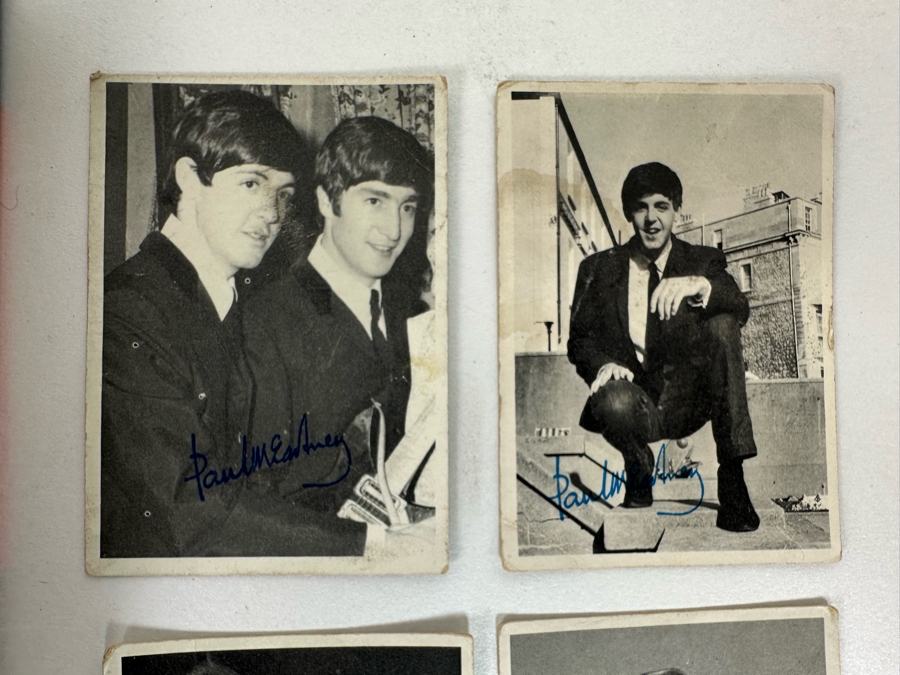 First Edition Hardcover Book The Beatles With Introduction By Leonard Bernstein & Jacket Artwork By Andy Warhol 1980 Plus Five Topps Beatles Picture Trading Cards [Photo 10]