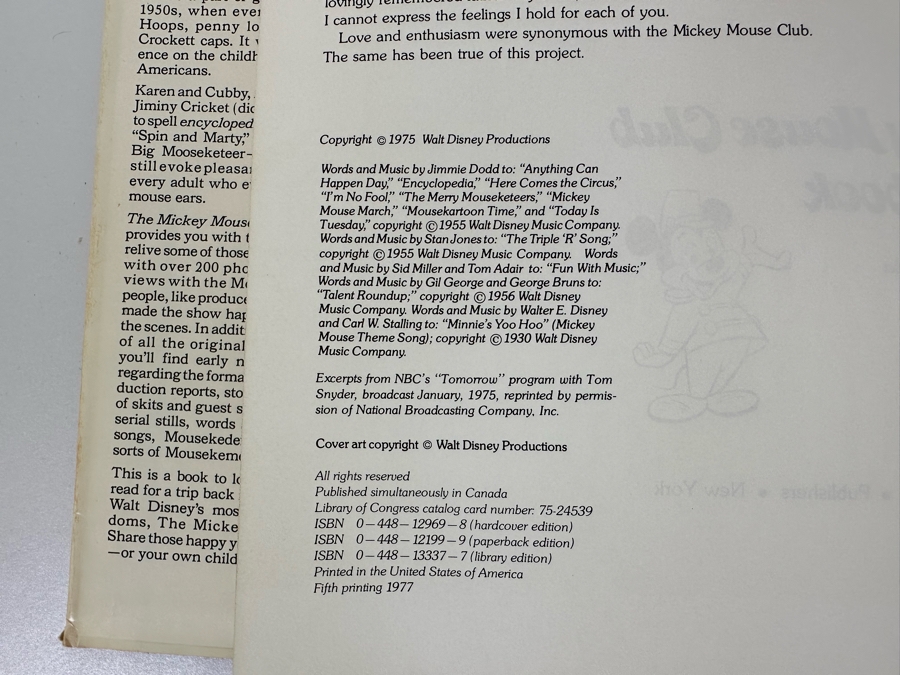 Disney's Mickey Mouse Club Scrapbook by Keith Keller 1975 [Photo 12]