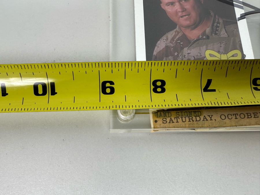 2 Troy Ounces .999 Fine Silver Schwarzkopf Collection Hand Signed Official Card of Operation Yellow Ribbon  [Photo 16]