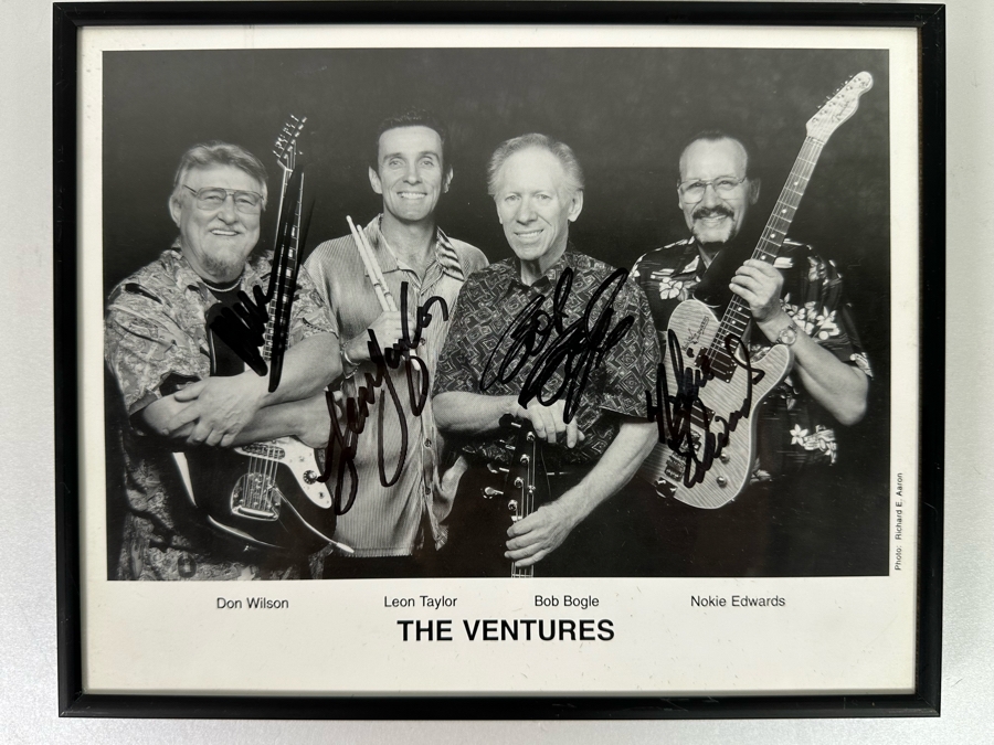 Autographed Photograph Of The Surf Music Band The Ventures 10W x 8D [Photo 2]