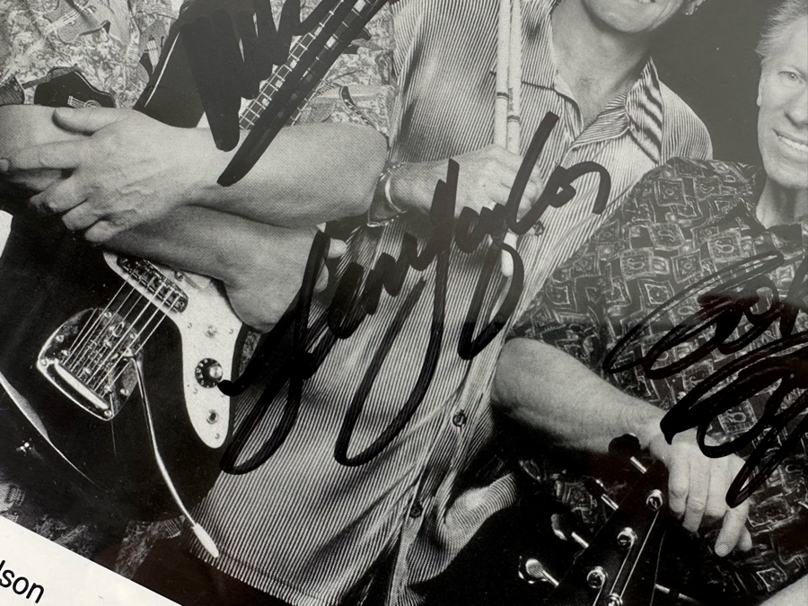 Autographed Photograph Of The Surf Music Band The Ventures 10W x 8D [Photo 6]