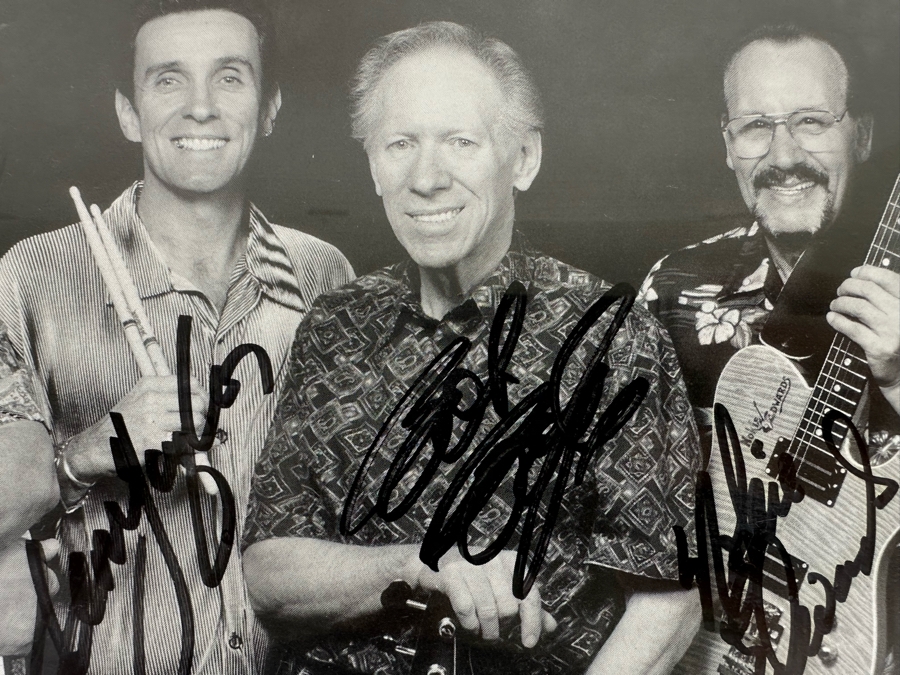 Autographed Photograph Of The Surf Music Band The Ventures 10W x 8D [Photo 4]