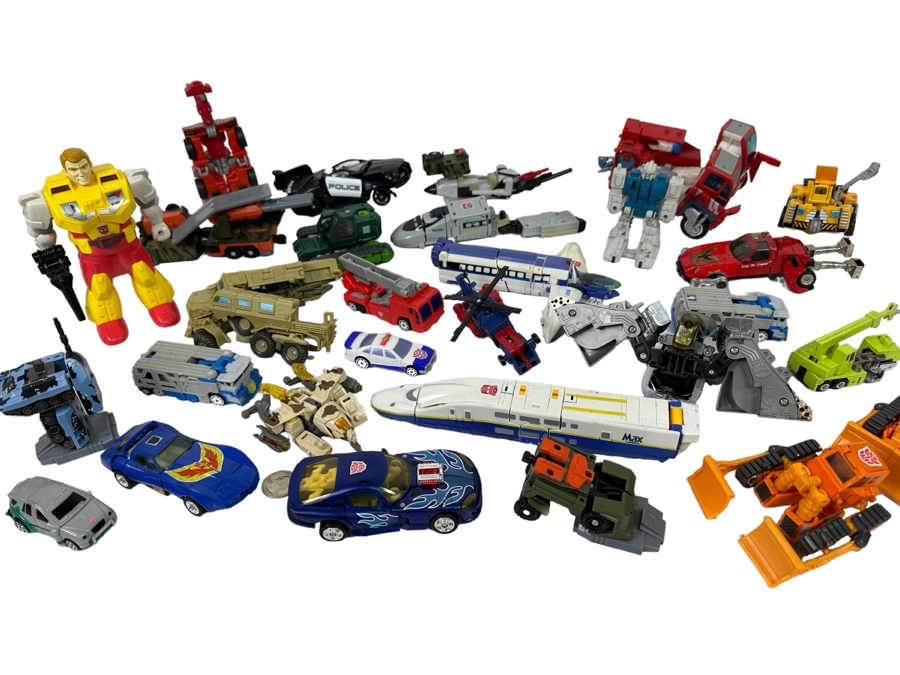 Collection Of Vintage Transformers Toys - See Photos
