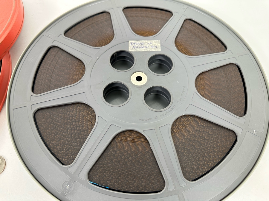 Pair Of Vintage Movie Film Reels: TWA The Superjet Airline Presents Come To The Fair & Allstate Drive In Review [Photo 8]