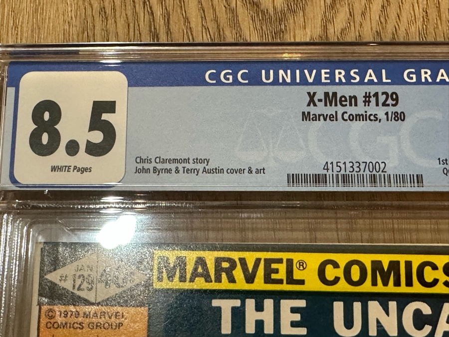 CGC Graded Marvel Comics X-Men #129 1st Appearance Of Kitty Pryde, The White Queen (Emma Frost) & Sebastian Shaw Mastermind Appearance Graded 8.5 [Photo 5]
