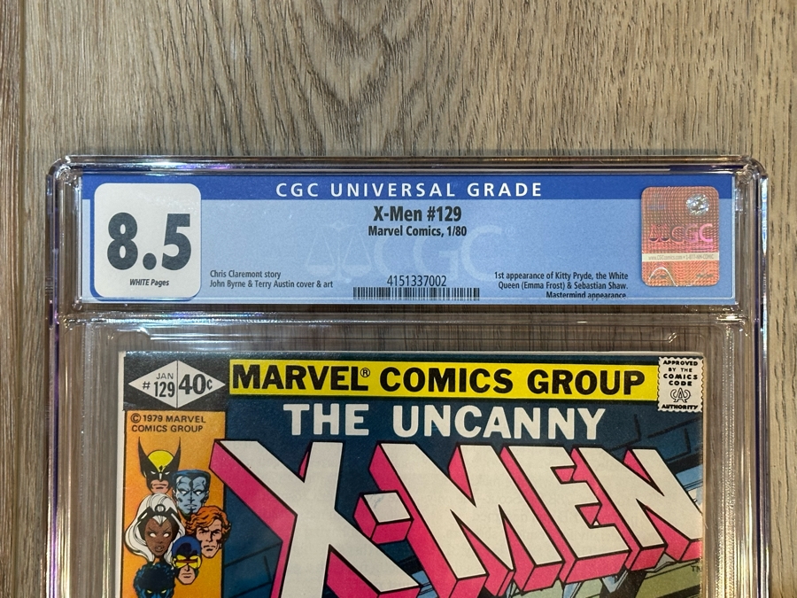 CGC Graded Marvel Comics X-Men #129 1st Appearance Of Kitty Pryde, The White Queen (Emma Frost) & Sebastian Shaw Mastermind Appearance Graded 8.5 [Photo 3]