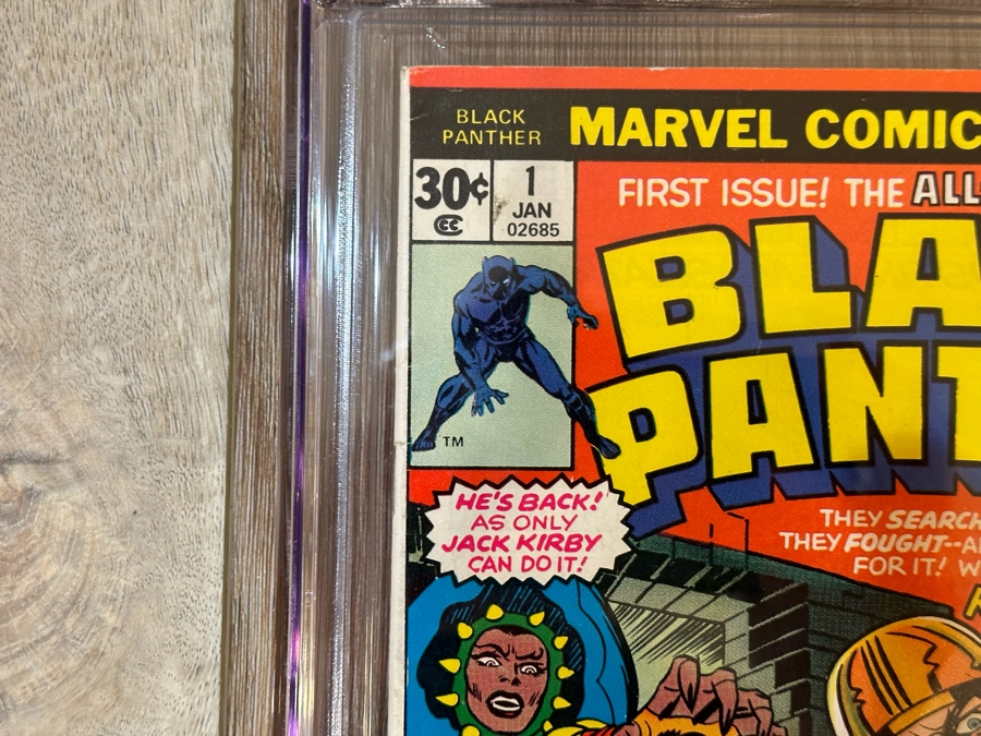CGC Graded Marvel Comics Black Panther #1 First Issue Jack Kirby Story / Jack Kirby & Mike Royer Cover & Artwork Graded 5.5 [Photo 8]