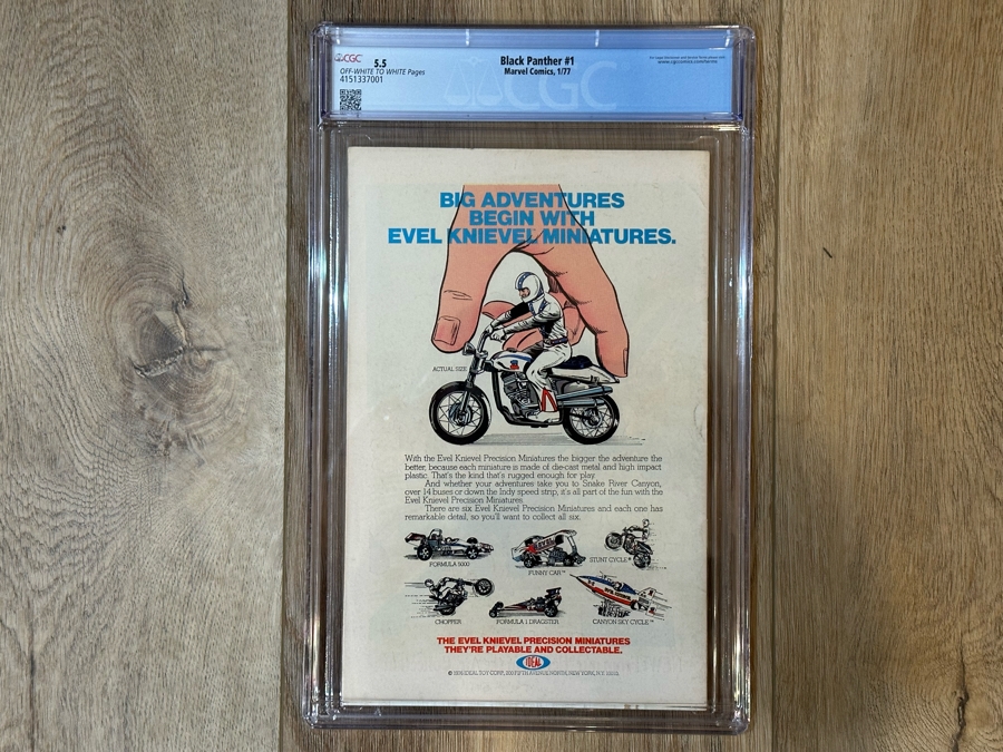 CGC Graded Marvel Comics Black Panther #1 First Issue Jack Kirby Story / Jack Kirby & Mike Royer Cover & Artwork Graded 5.5 [Photo 12]