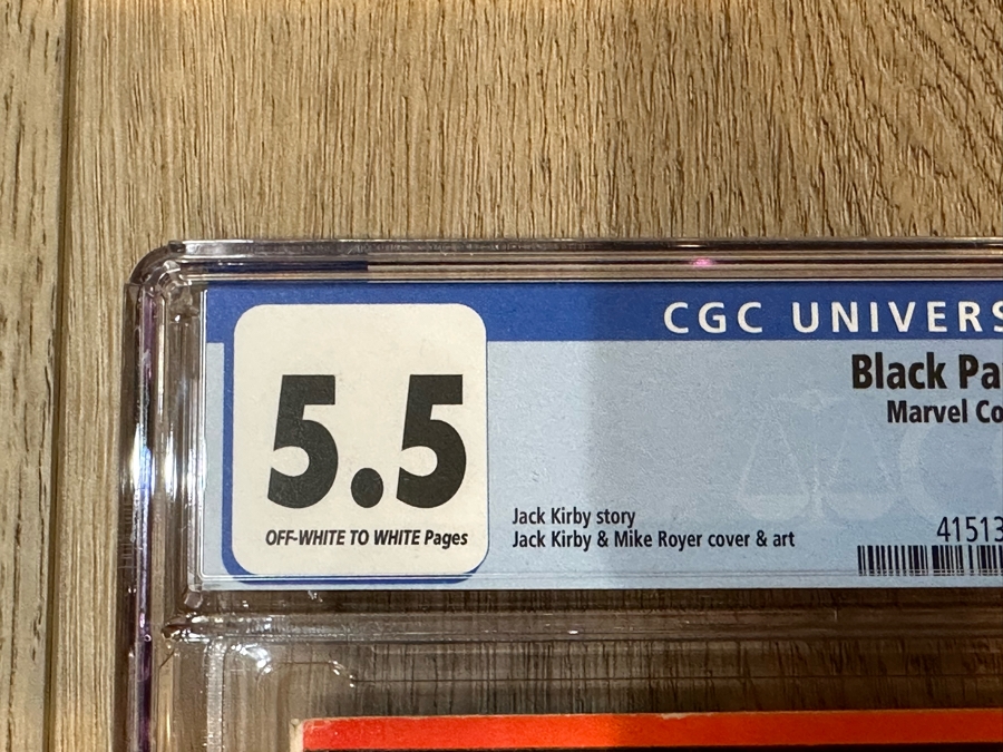 CGC Graded Marvel Comics Black Panther #1 First Issue Jack Kirby Story / Jack Kirby & Mike Royer Cover & Artwork Graded 5.5 [Photo 4]