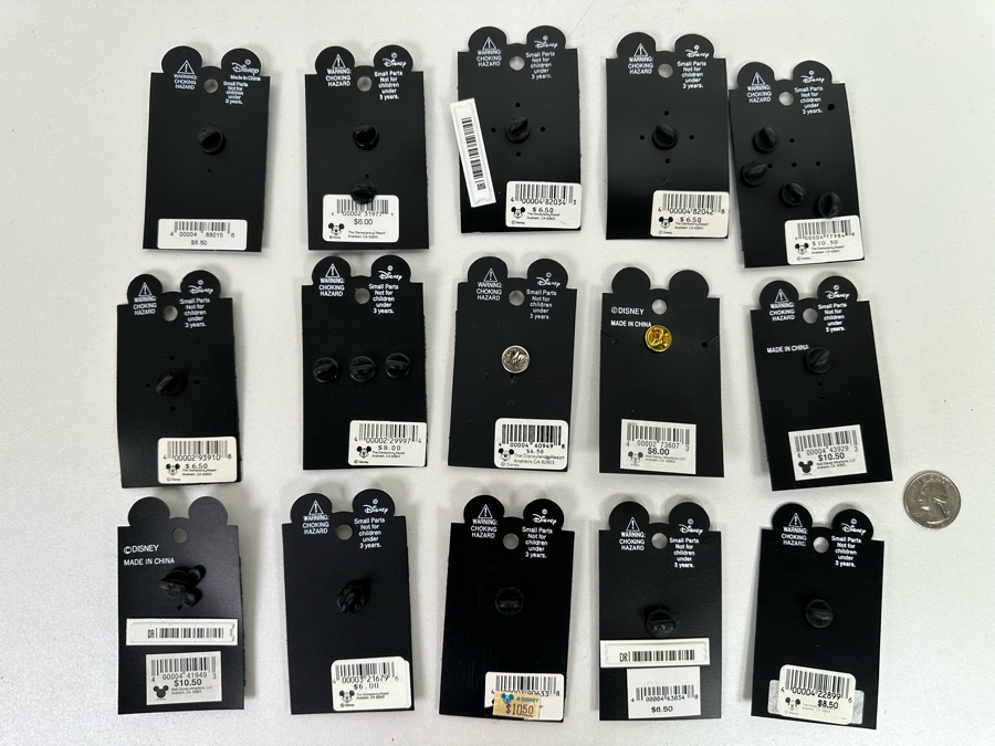 Twelve Vintage Disney Trading Pins New On Cards [Photo 14]