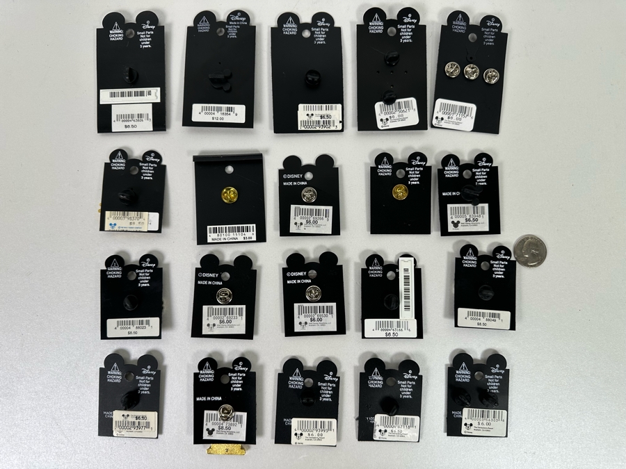 Twenty Vintage Disney Trading Pins New On Cards [Photo 18]