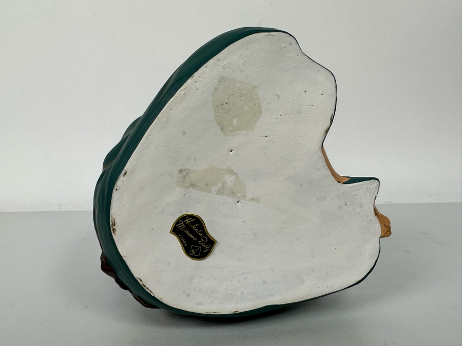 Vintage Japanese Hakata Urasaki Hand Painted Ceramic Doll Figurine Seated Man 5W X 7H [Photo 12]