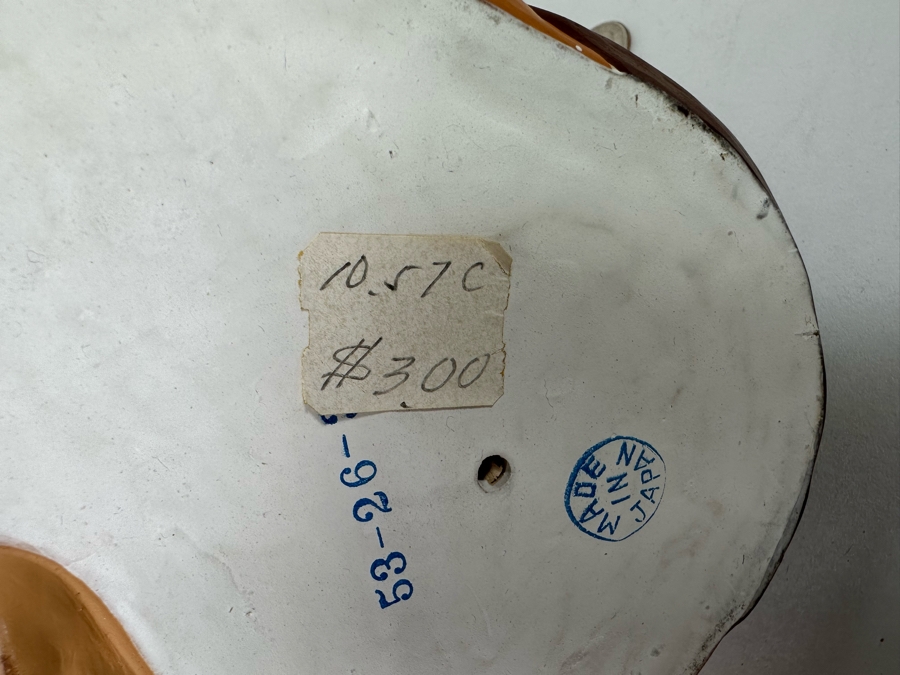 Vintage Japanese Hakata Urasaki Hand Painted Ceramic Doll Figurine Seated Man 7.5W X 8H [Photo 13]