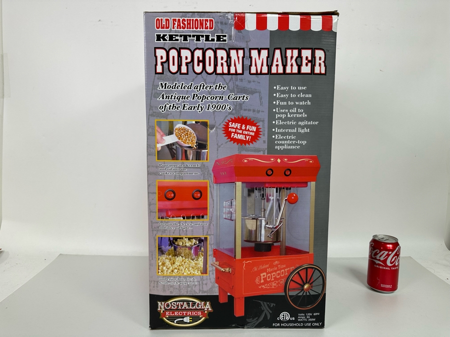 Old Fashioned Kettle Popcorn Maker By Nostalgia Electrics [Photo 4]