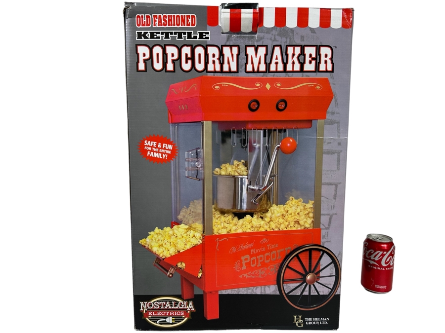 Old Fashioned Kettle Popcorn Maker By Nostalgia Electrics   53731 Vyz7 