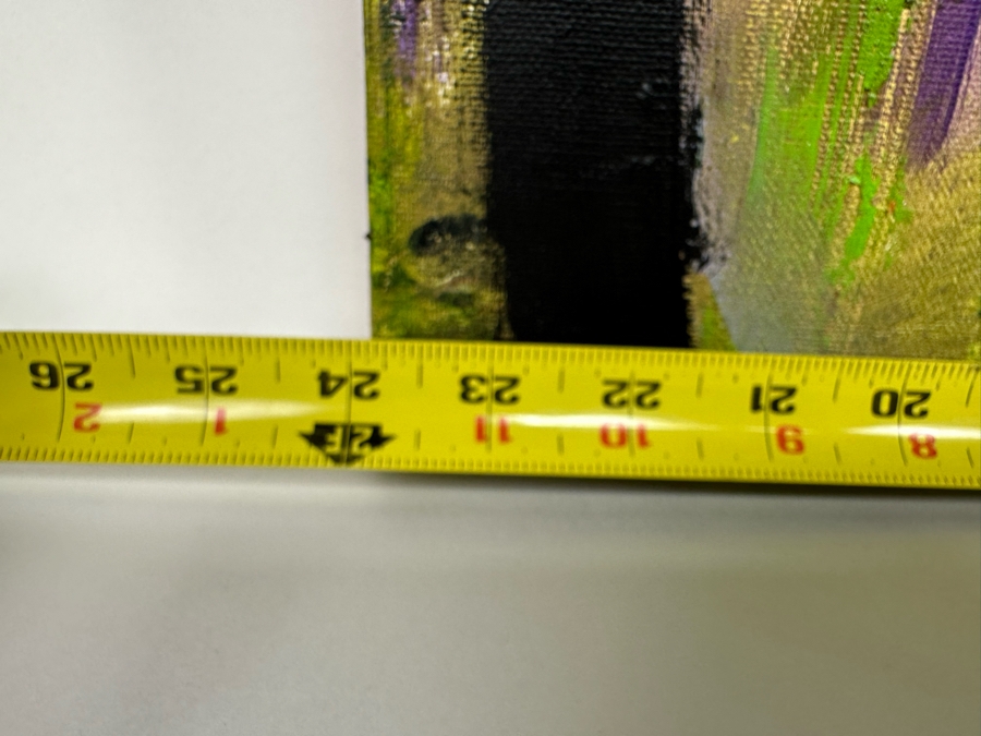 Christina Rosenthal (B. 1951, So Cal) Original Abstract Painting on Canvas 24W x 36H [Photo 9]