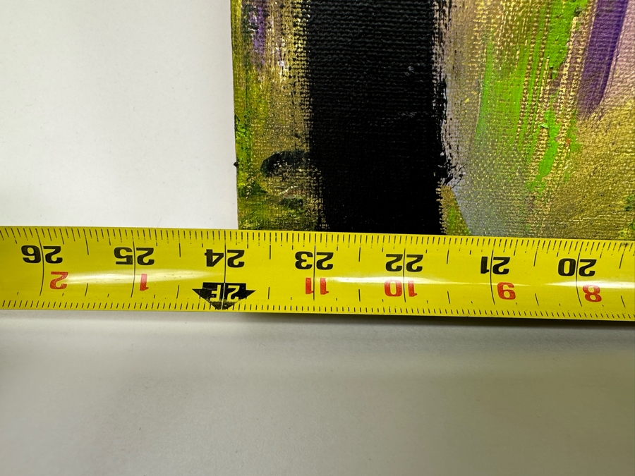 Christina Rosenthal (B. 1951, So Cal) Original Abstract Painting on Canvas 24W x 36H [Photo 10]