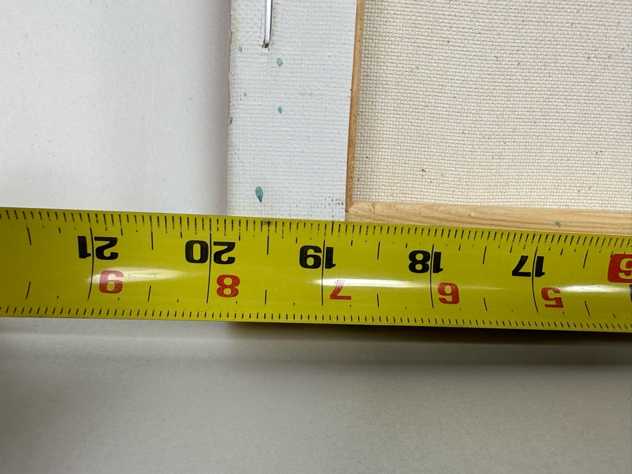 Christina Rosenthal (B. 1951, So Cal) Original Abstract Painting on Canvas 20W x 15H [Photo 11]