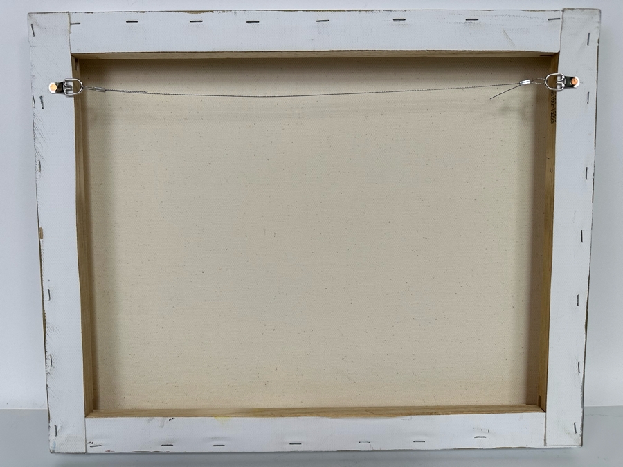 Christina Rosenthal (B. 1951, So Cal) Original Abstract Painting on Canvas 20W x 15H [Photo 10]