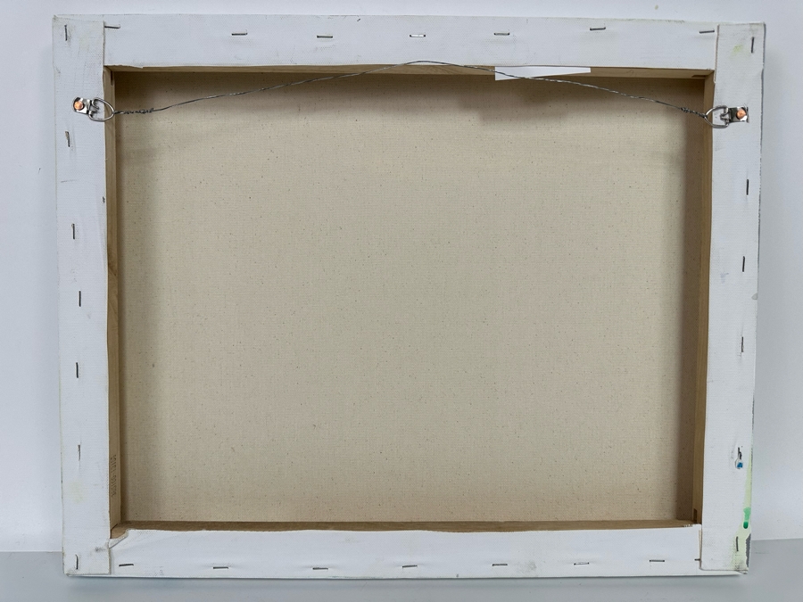 Christina Rosenthal (B. 1951, So Cal) Original Abstract Painting on Canvas 20W x 15H [Photo 9]