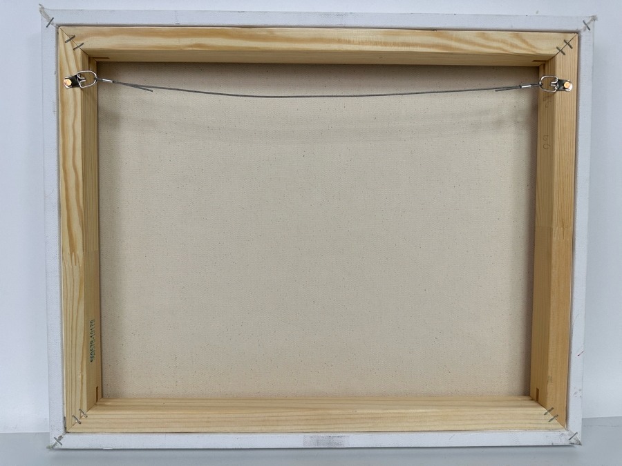 Christina Rosenthal (B. 1951, So Cal) Original Abstract Painting on Canvas 20W x 15H [Photo 12]