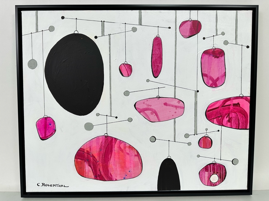 Christina Rosenthal (B. 1951, So Cal) Original Painting on Canvas 20.5W x 16.5H [Photo 2]