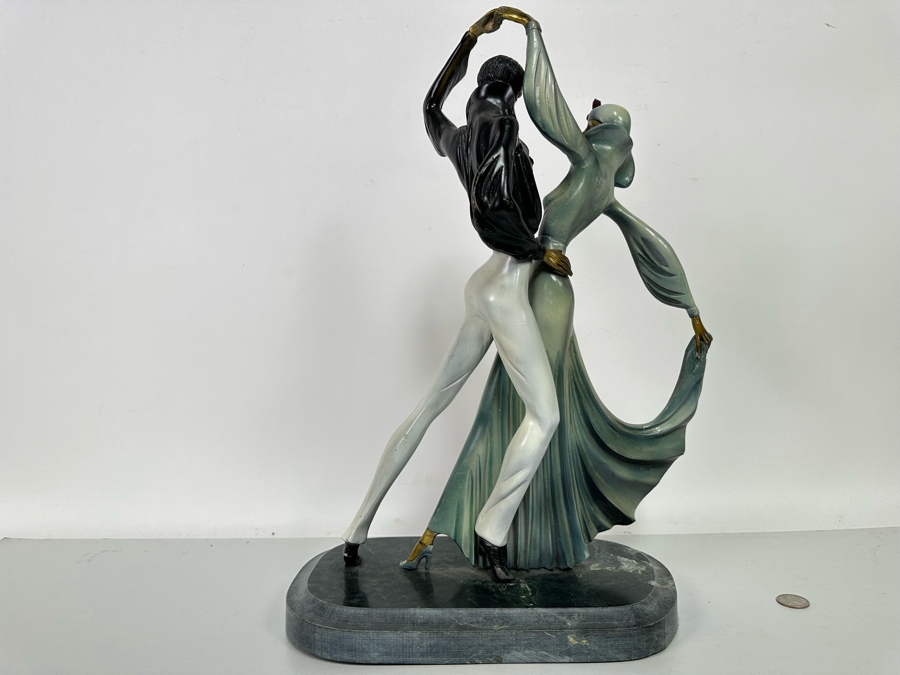 'Tango' by Louis Icart (French, 1888-1950) Bronze Sculpture [Photo 13]