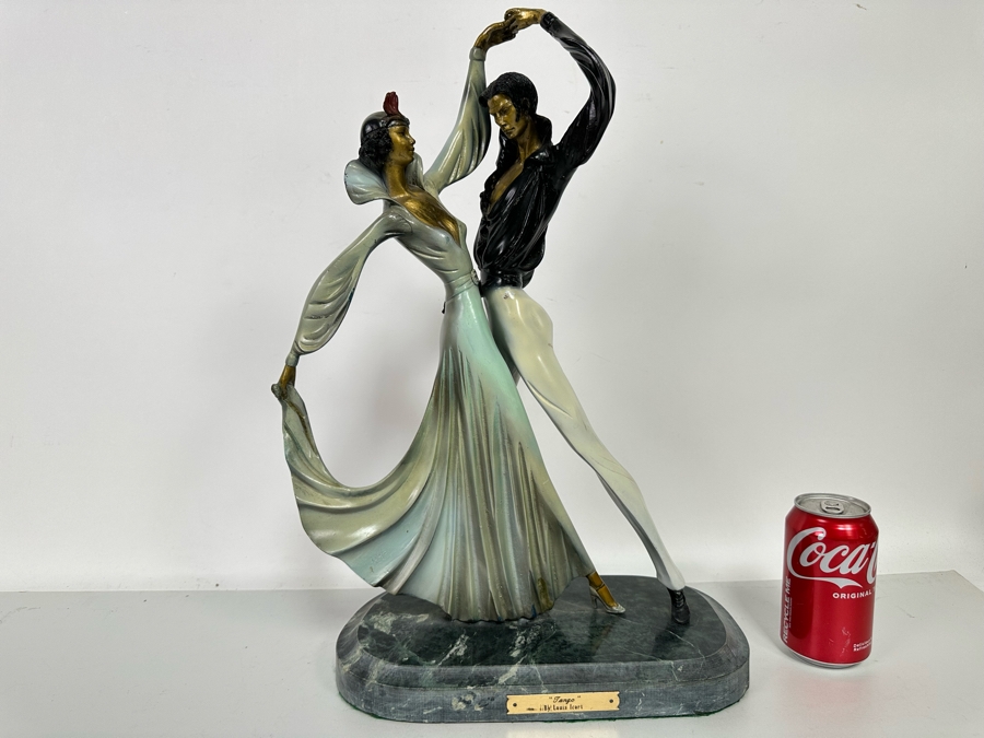 'Tango' by Louis Icart (French, 1888-1950) Bronze Sculpture [Photo 3]