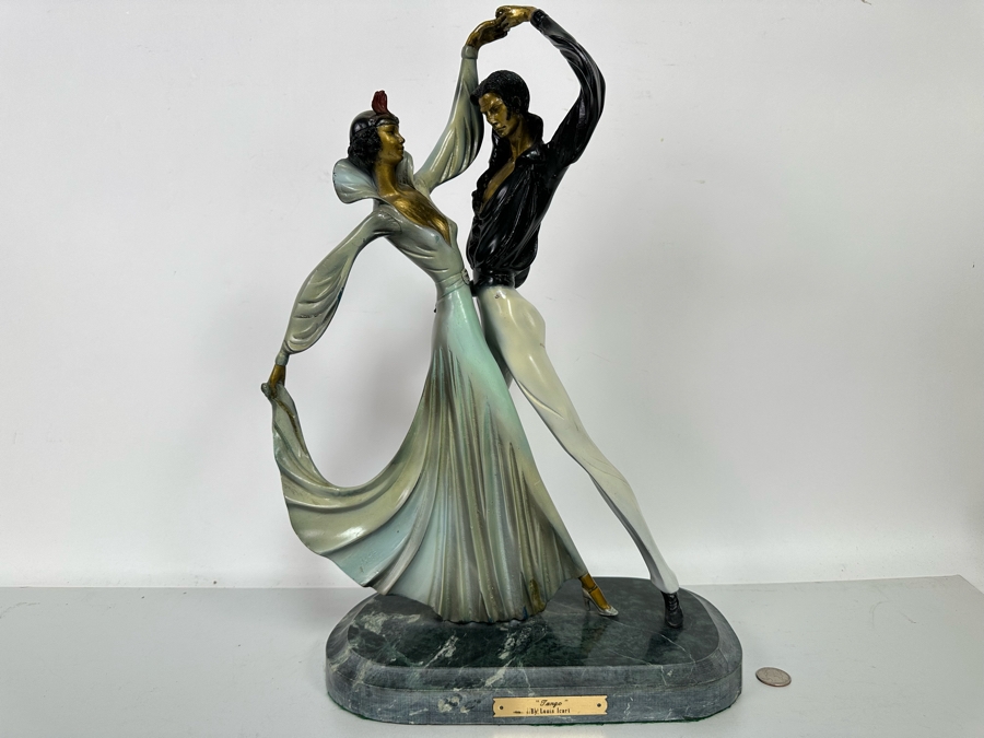 'Tango' by Louis Icart (French, 1888-1950) Bronze Sculpture [Photo 5]