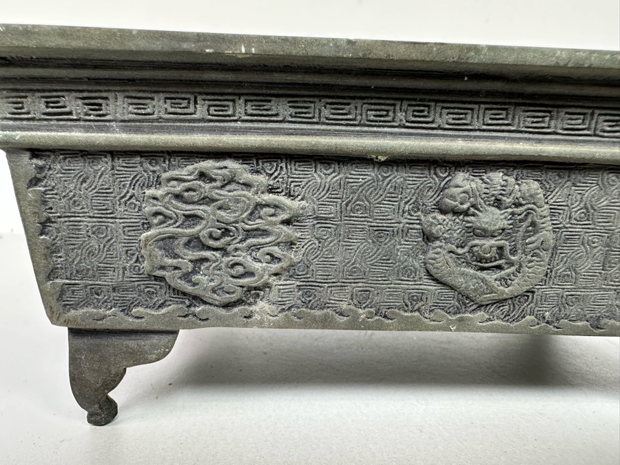 Vintage Metal Bonsai Planter Box 9W x 5.5D x 3H [Photo 5]