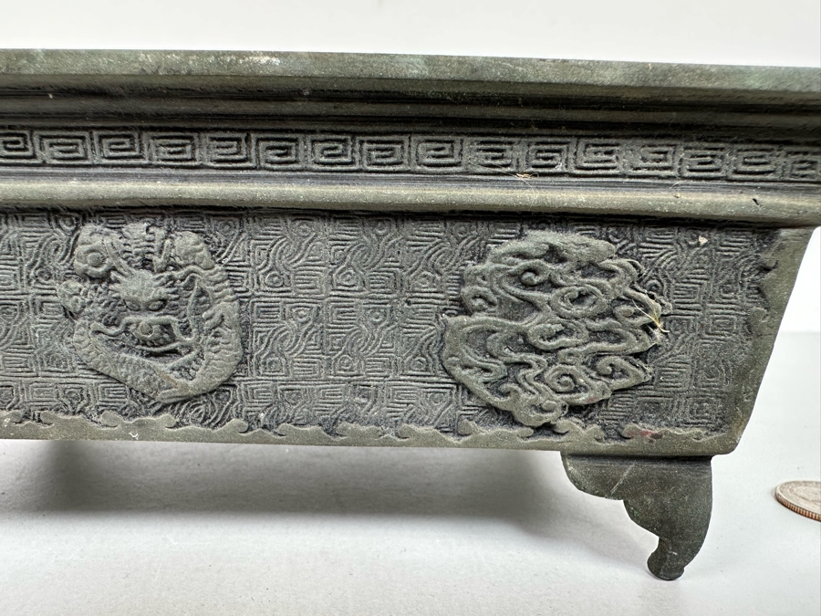 Vintage Metal Bonsai Planter Box 9W x 5.5D x 3H [Photo 6]