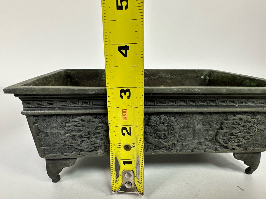 Vintage Metal Bonsai Planter Box 9W x 5.5D x 3H [Photo 18]