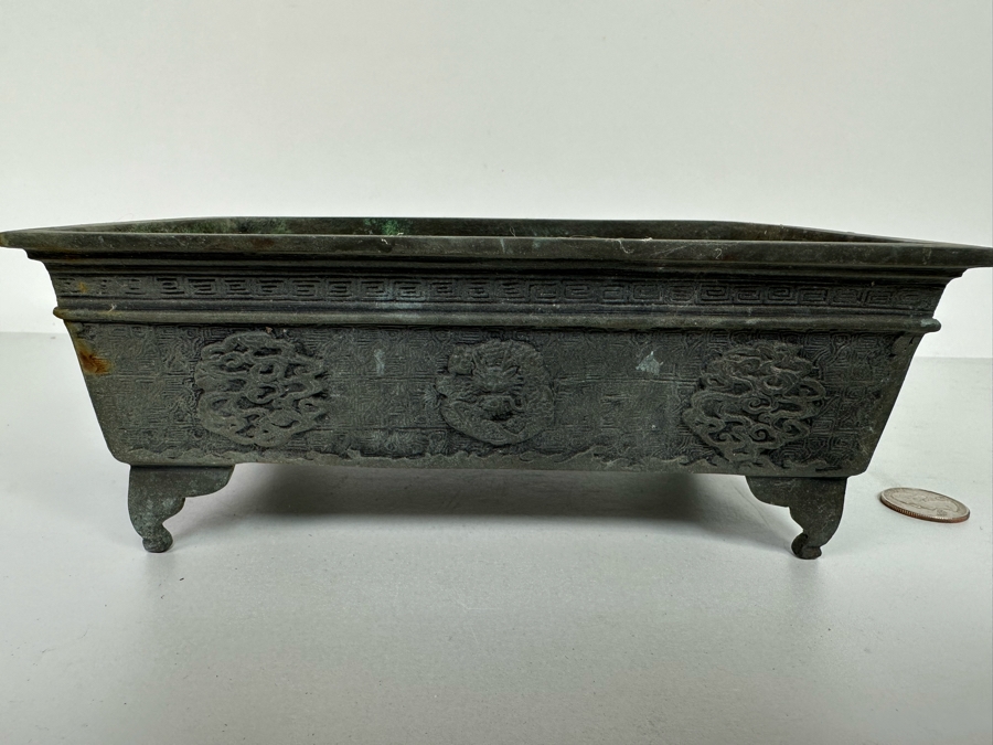 Vintage Metal Bonsai Planter Box 9W x 5.5D x 3H [Photo 10]