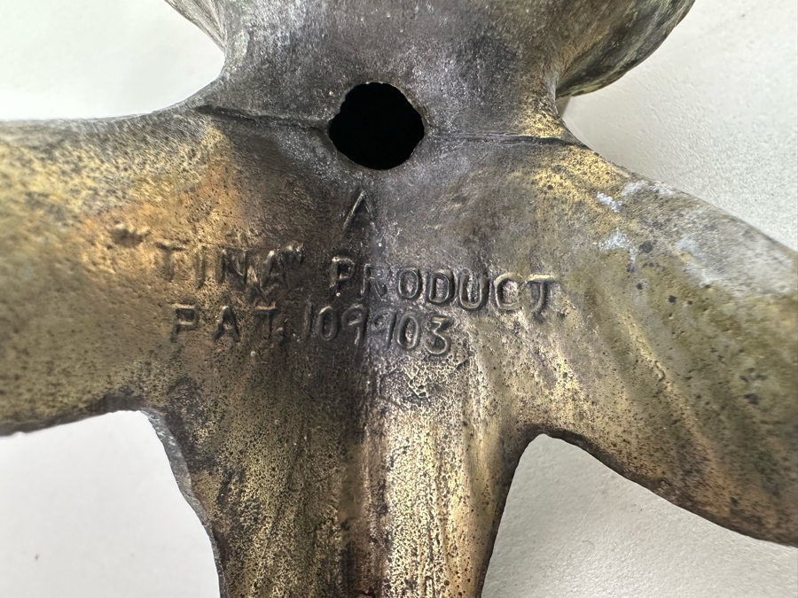 Vintage Japanese Ikebana Flower Frog Koi Fish 6.5W x 4D x 3H [Photo 8]