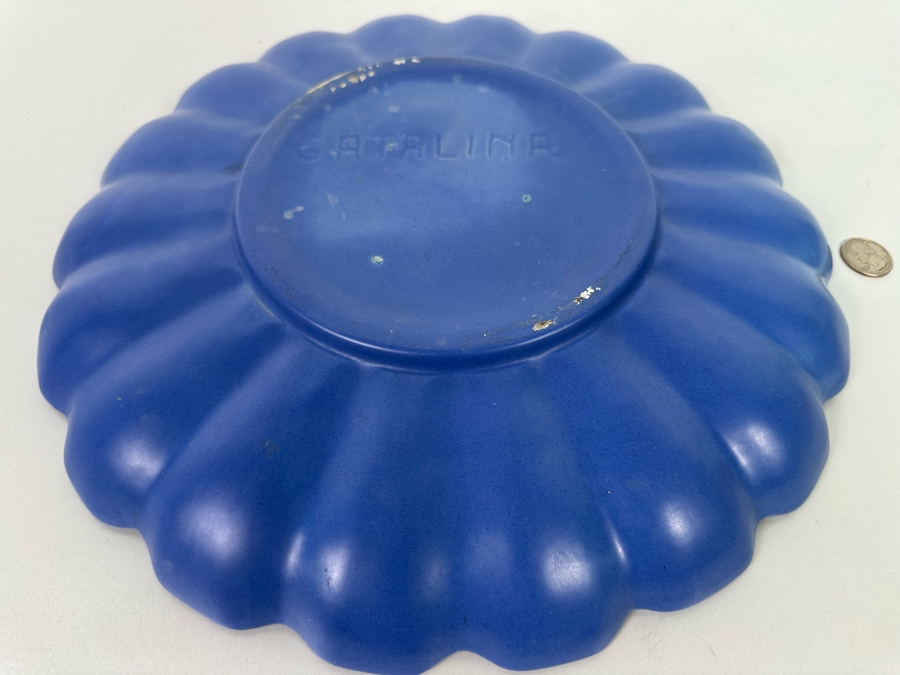 14' Catalina Island Pottery Scalloped Edge Plate [Photo 7]