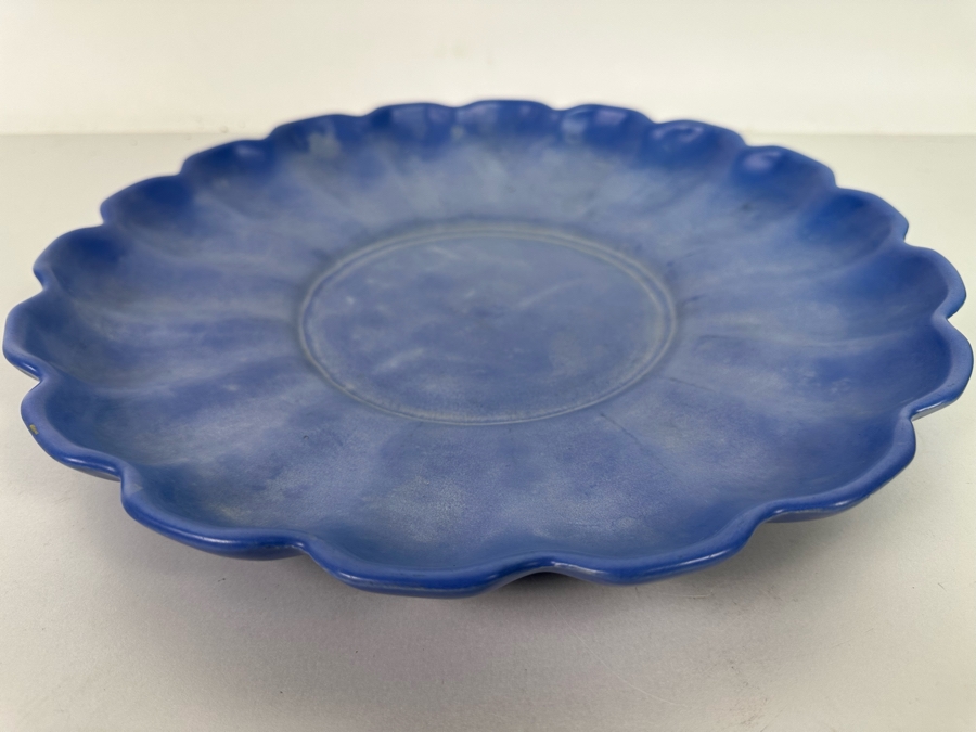 14' Catalina Island Pottery Scalloped Edge Plate [Photo 8]