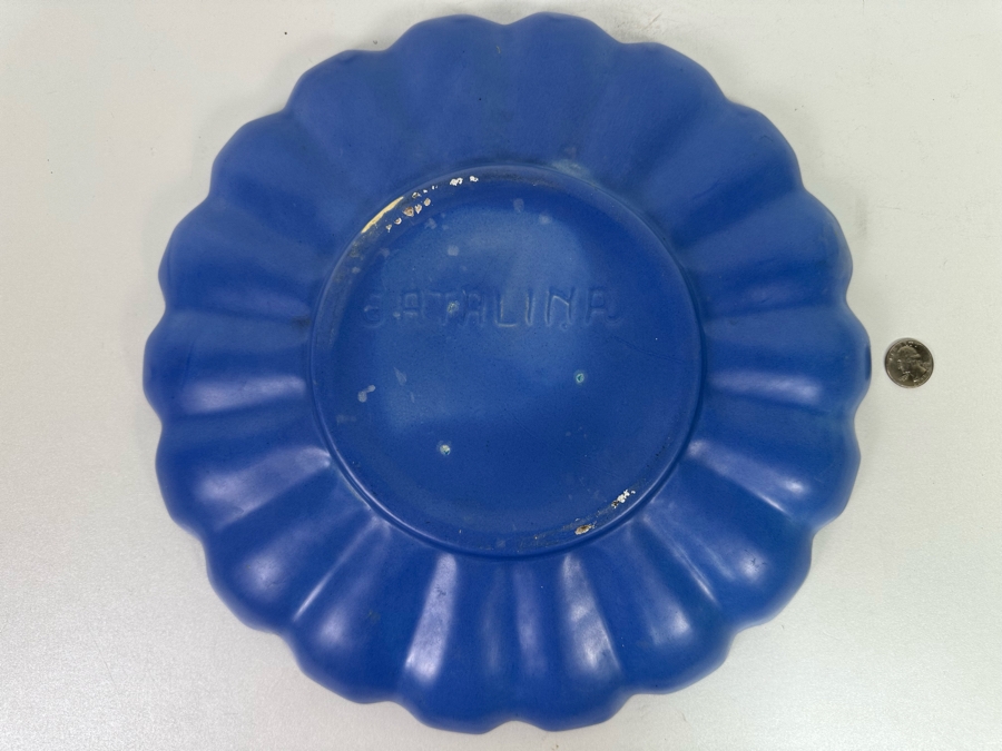 14' Catalina Island Pottery Scalloped Edge Plate [Photo 5]