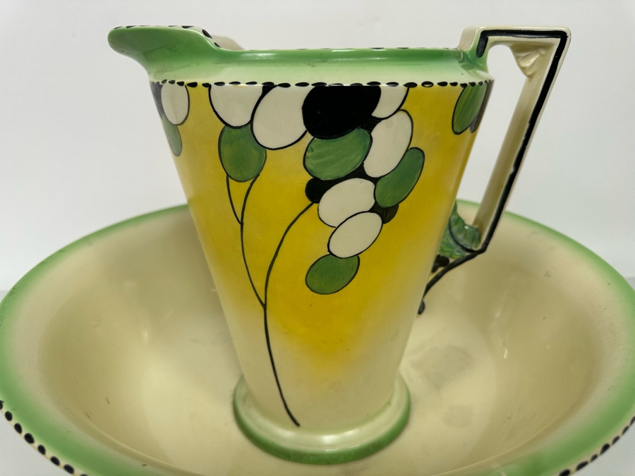 Art Deco Burleigh Ware Zenith Jug and Wash Bowl [Photo 5]
