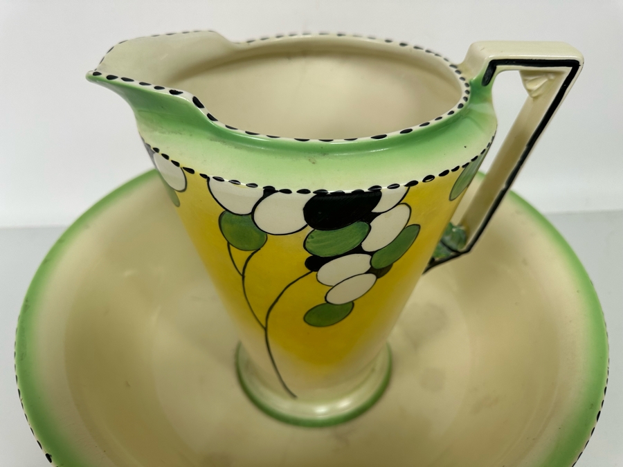 Art Deco Burleigh Ware Zenith Jug and Wash Bowl [Photo 6]