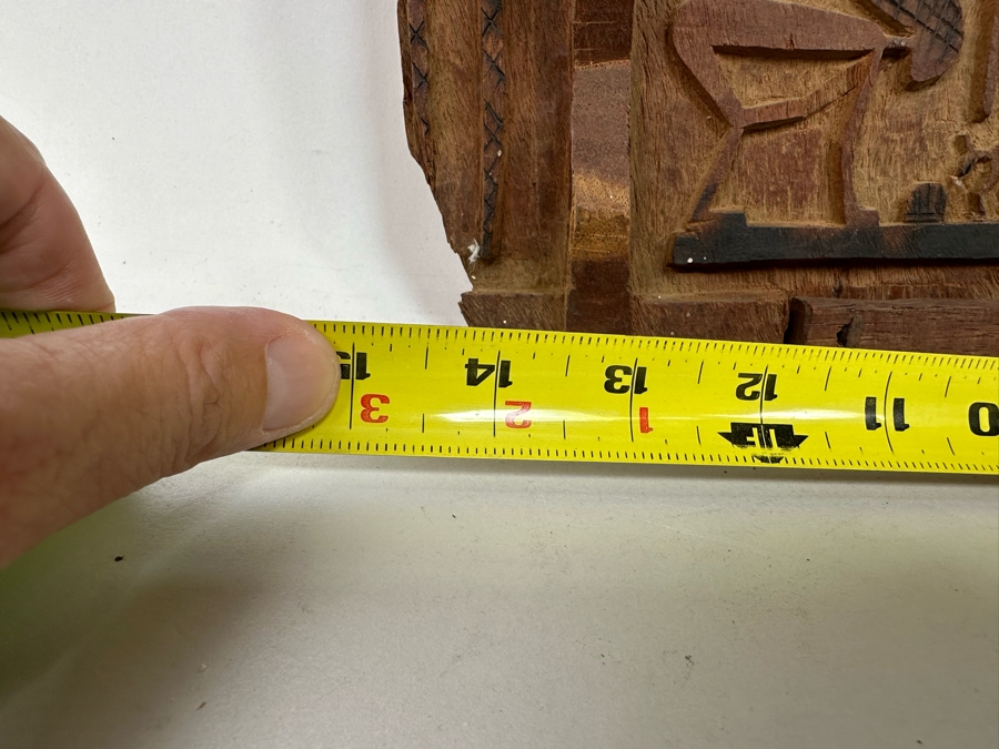 African Carved Wood Dogon Door 15W x 21.5H [Photo 12]