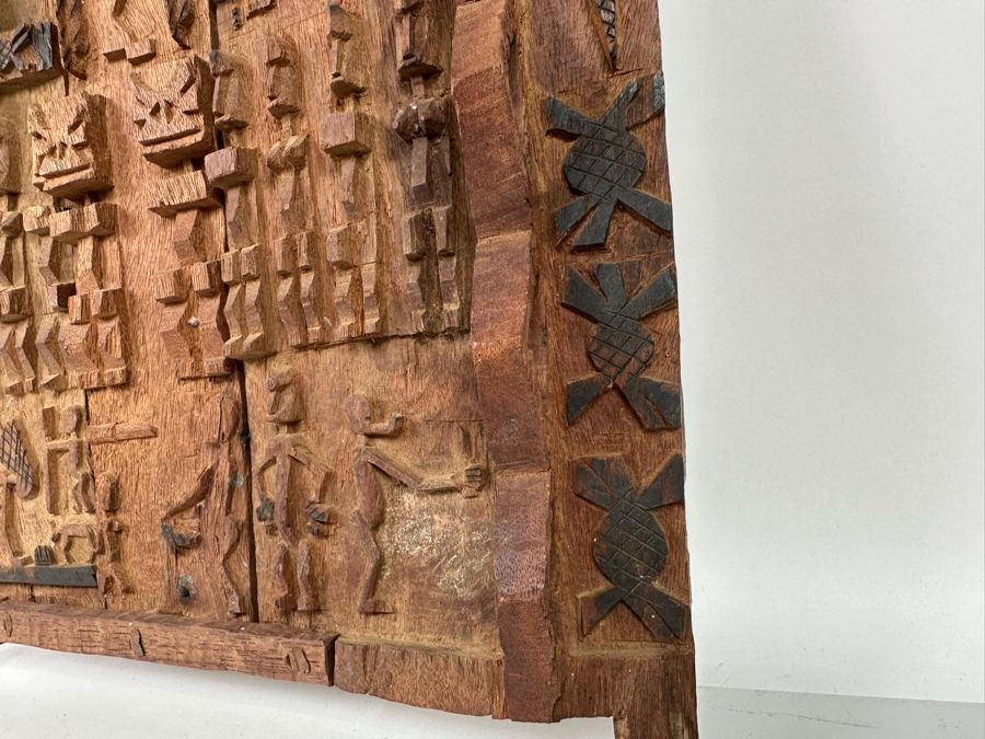 African Carved Wood Dogon Door 15W x 21.5H [Photo 11]