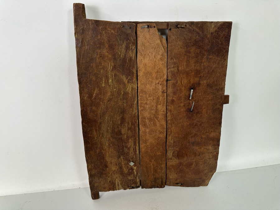African Carved Wood Dogon Door 15W x 21.5H [Photo 14]