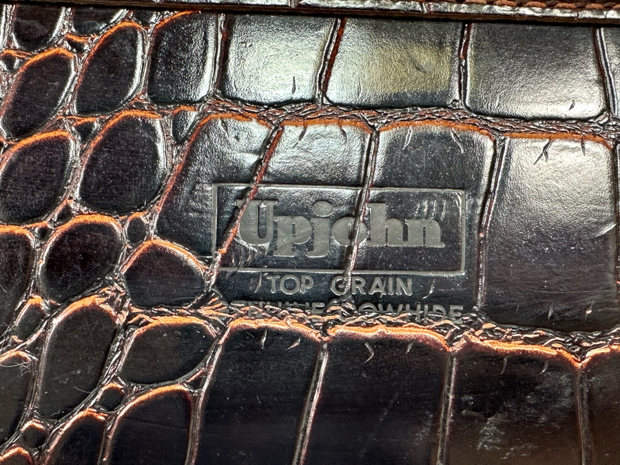 Vintage Leather Upjohn Doctors Bag 14W x 6D x 8.5H [Photo 9]