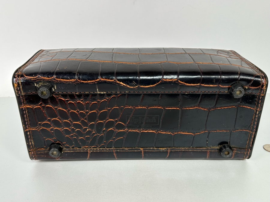 Vintage Leather Upjohn Doctors Bag 14W x 6D x 8.5H [Photo 8]