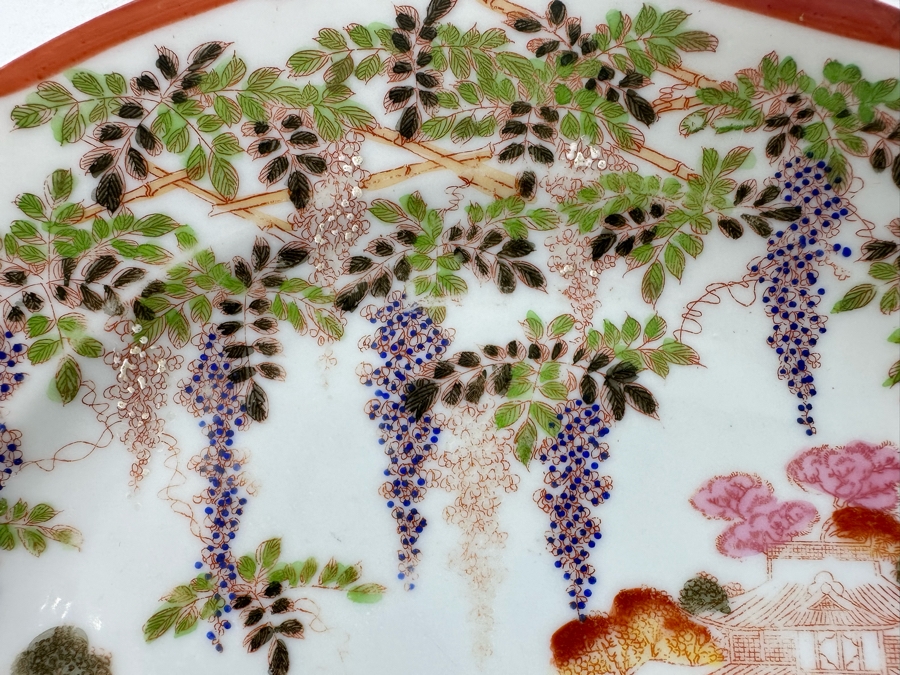 9.5' Hand Painted Signed Japanese Porcelain Plate [Photo 6]