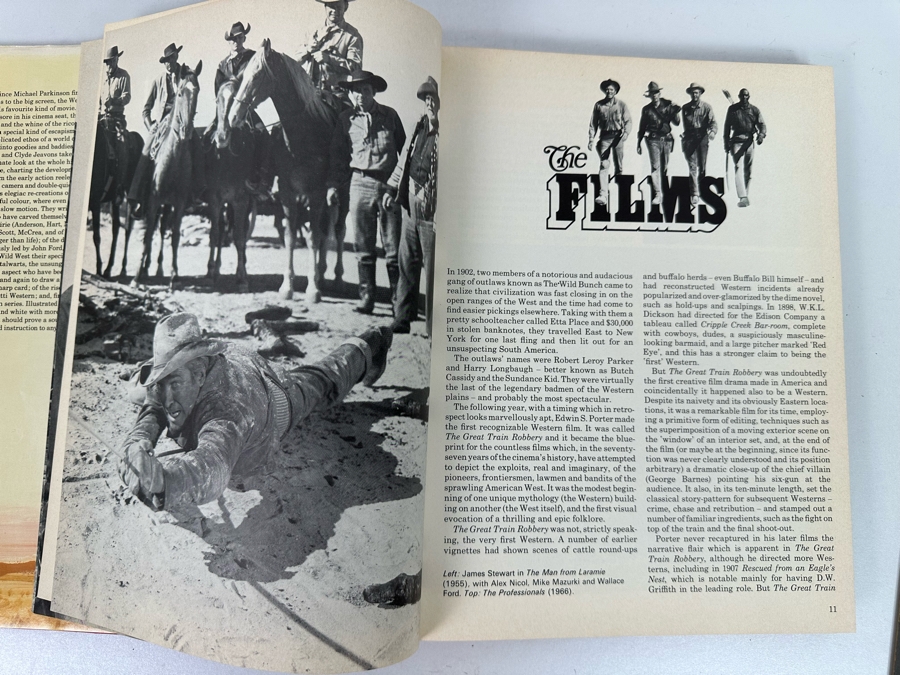 A Pictorial History of Westerns by Michael Parkinson and Clyde Jeavons Hardback Book Plus Actor Portrait Photograph Of William Desmond As Miles Chilcote 'The Judge And The Jury' And Red Ryder Photograph [Photo 15]