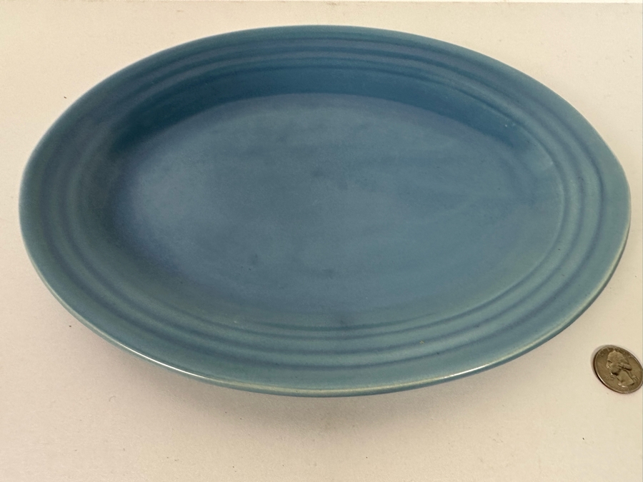 Bauer Pottery Oval Serving Platter 13W x 10L [Photo 3]